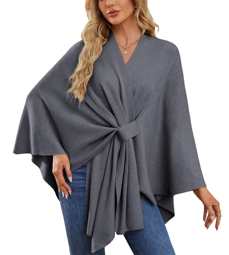 Weicher Poncho-Pullover mit offenem Vorderteil für Damen (Kaufen Sie 2, kostenloser Versand)