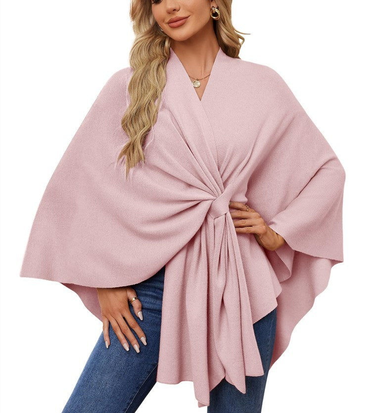 Weicher Poncho-Pullover mit offenem Vorderteil für Damen (Kaufen Sie 2, kostenloser Versand)