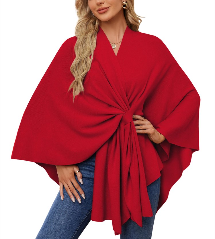 Weicher Poncho-Pullover mit offenem Vorderteil für Damen (Kaufen Sie 2, kostenloser Versand)