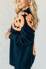 Halloween Jack O Lantern Oversized Sweater (Buy 2 Free Shipping)