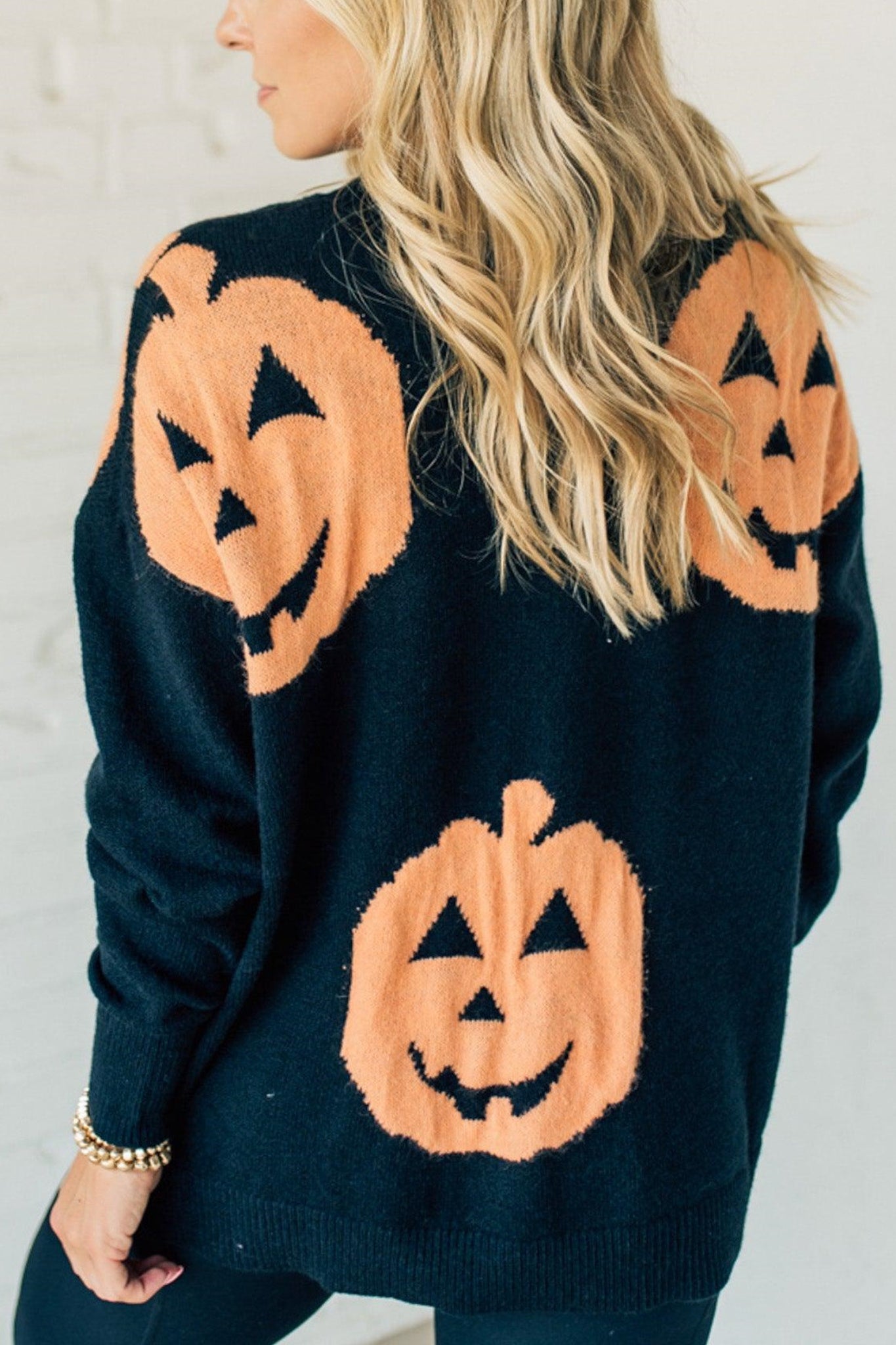 Suéter extragrande con forma de Jack O Lantern para Halloween (compre 2 y envío gratis)