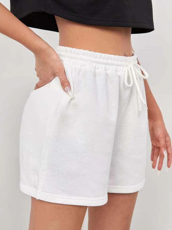 Women's Casual Drawstring Waist Sport Shorts