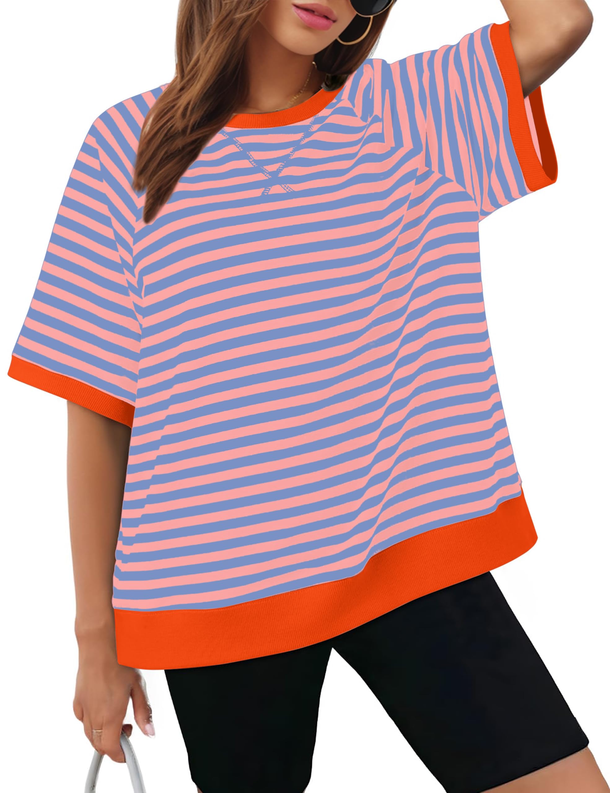 Women's Oversized Striped T Shirts (Buy 3 Free Shipping)