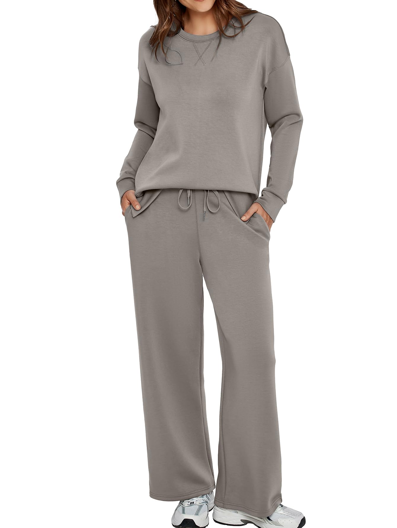 Women’s Pullover Tops Long Pants Casual Tracksuit Sets (Buy 2 Free Shipping)