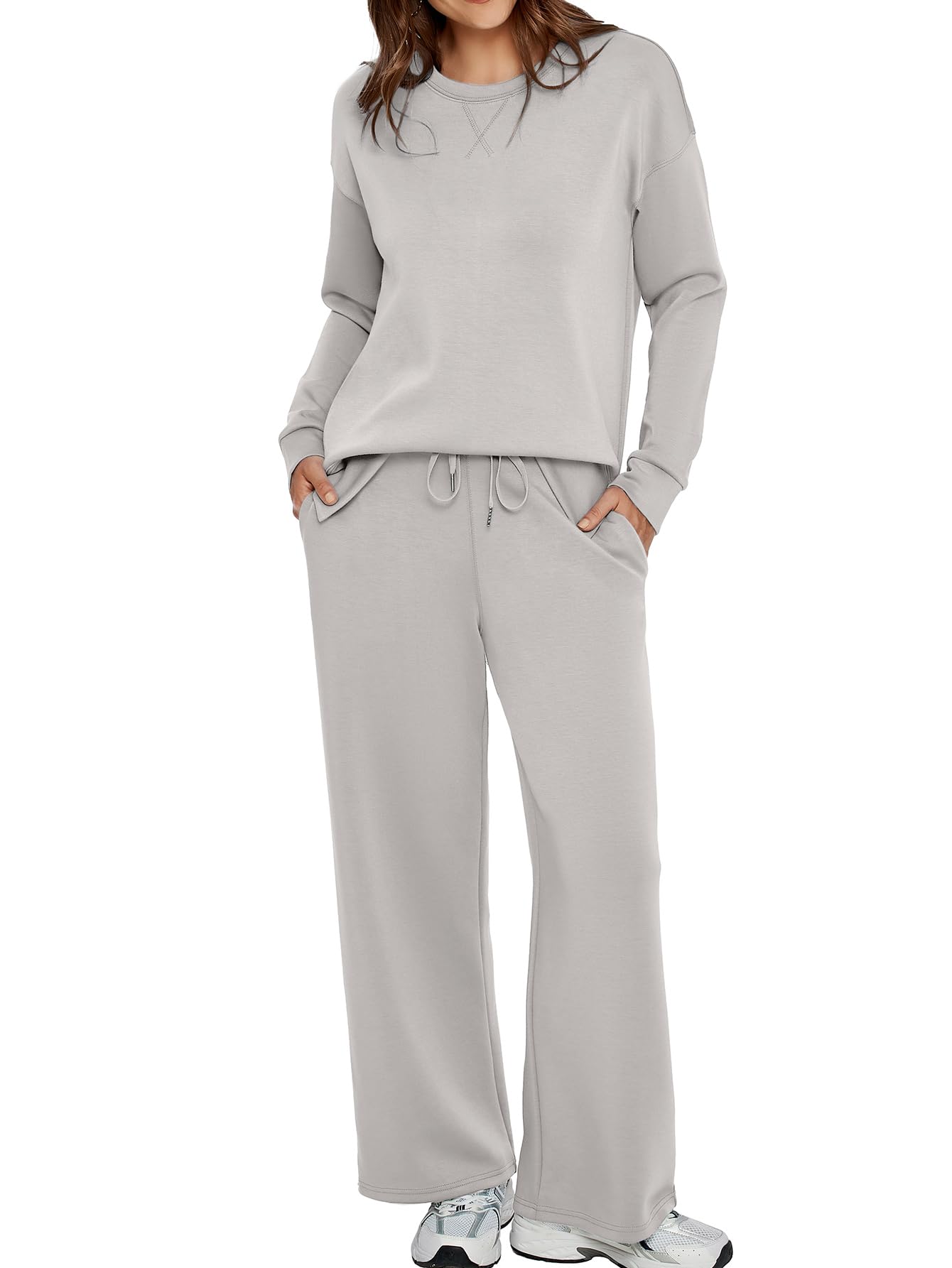 Women’s Pullover Tops Long Pants Casual Tracksuit Sets (Buy 2 Free Shipping)