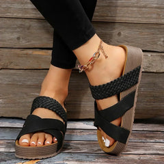 Geflochtene Sandalen für Damen