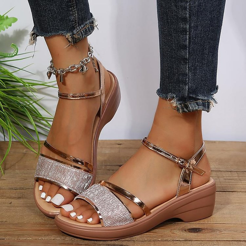 🔥LAST DAY 50% OFF🔥2024 NEW WOMEN'S OPEN TOE WEDGE ORTHOPEDIC SANDALS