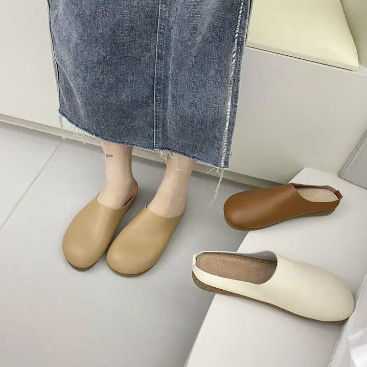 LetcloTM Damen-Slipper aus italienischem Leder / orthopädische Schuhe 