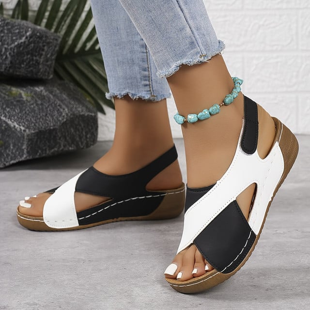 🔥Last Day Promotion 50% OFF - Women's Ultra Comfortable Slope Heel Orthopaedic Sandals