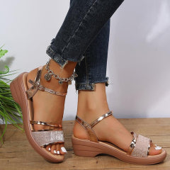 🔥LAST DAY 50% OFF🔥2024 NEW WOMEN'S OPEN TOE WEDGE ORTHOPEDIC SANDALS