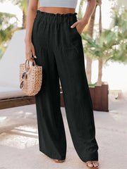 Women's Casual Ruffled Wide Leg Pants (Buy 2 Free Shipping)