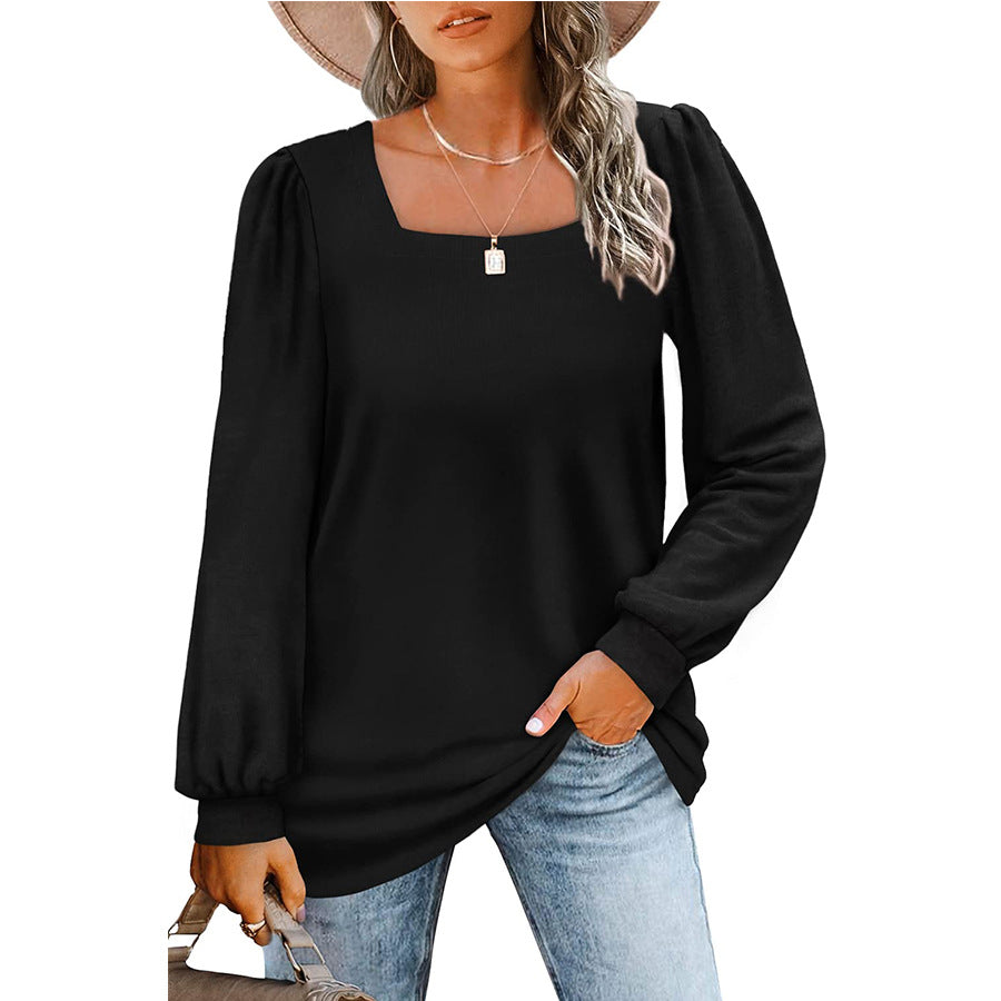 Women Loose Long-Sleeved Fashion Casual Top