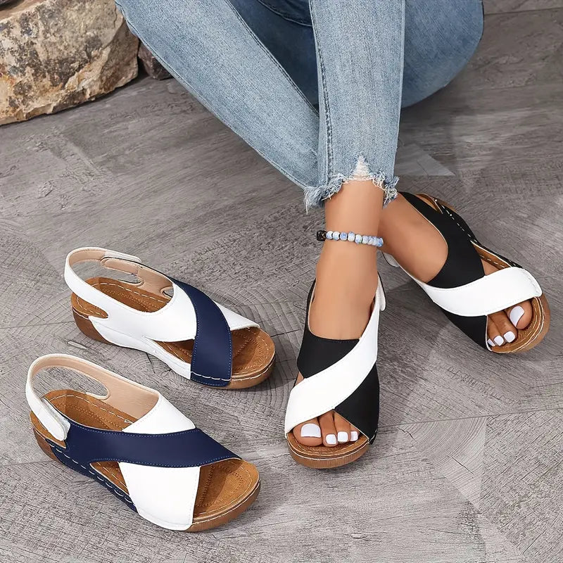 🔥Last Day Promotion 50% OFF - Women's Ultra Comfortable Slope Heel Orthopaedic Sandals