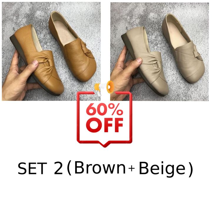 💖Letzter-Tag-Aktion: 60 % Rabatt – Damenschuhe aus Leder mit weicher Sohle und rutschfester Sohle 