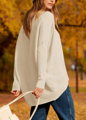 2024 New Women's Dolman Sleeve Knitted Pullover Sweater (Buy 2 Free Shipping)