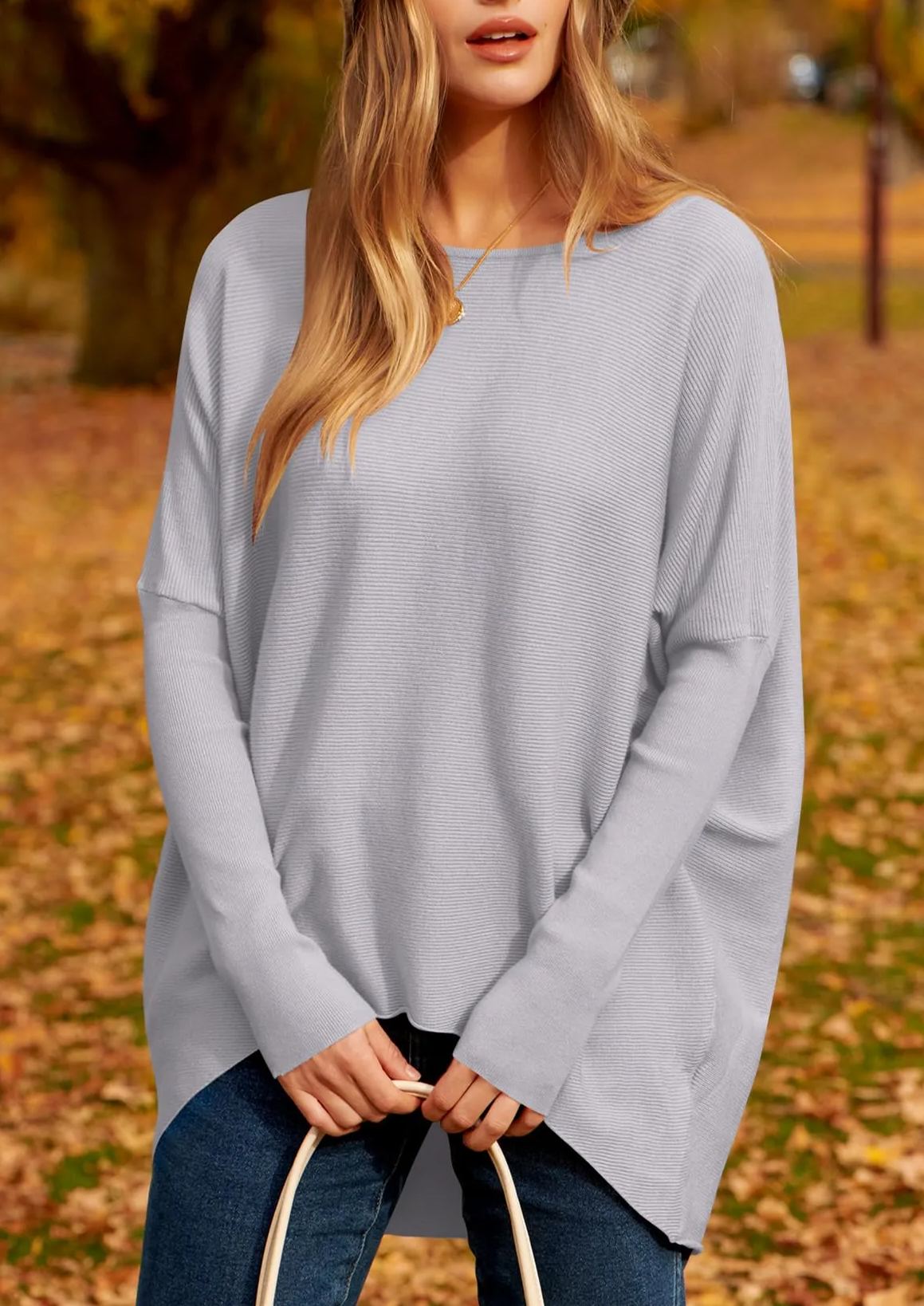 2024 New Women's Dolman Sleeve Knitted Pullover Sweater (Buy 2 Free Shipping)