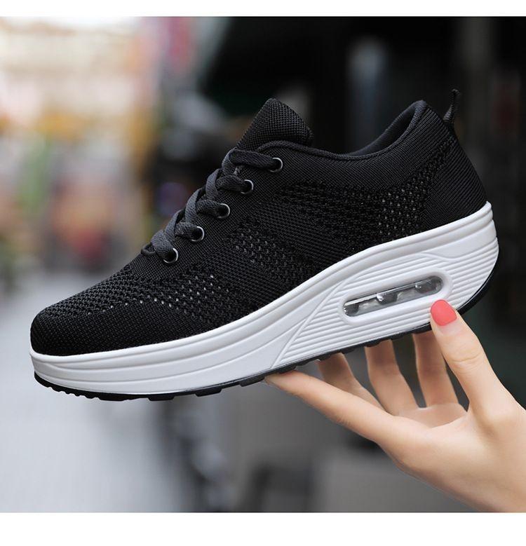 WIDE🔥Letzter Tag 60 % RABATT - Leichte orthopädische Air-Flying-Sneaker aus gewebtem Mesh für Damen 