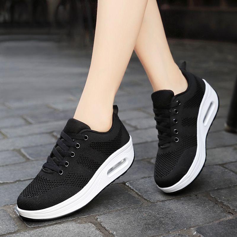 WIDE🔥Letzter Tag 60 % RABATT - Leichte orthopädische Air-Flying-Sneaker aus gewebtem Mesh für Damen 