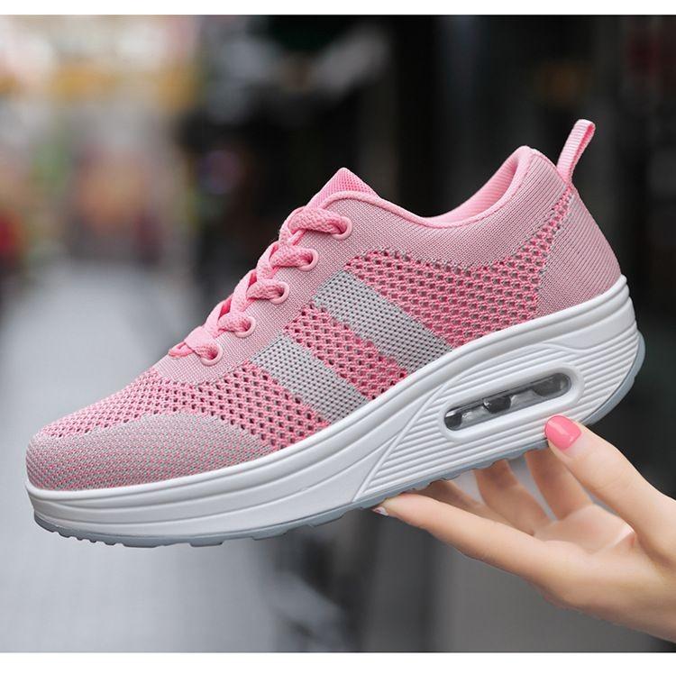 WIDE🔥Letzter Tag 60 % RABATT - Leichte orthopädische Air-Flying-Sneaker aus gewebtem Mesh für Damen 