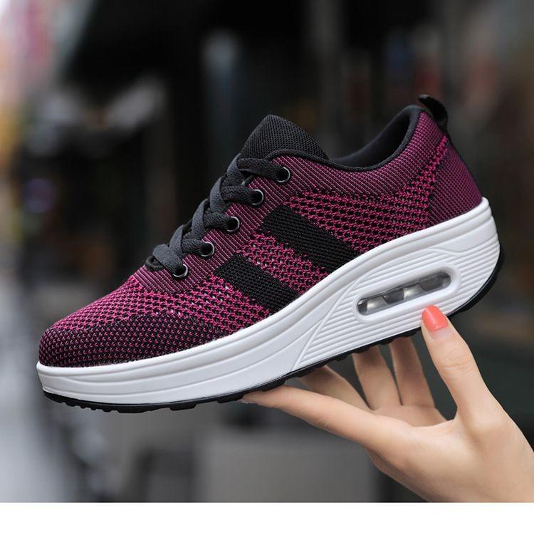 WIDE🔥Letzter Tag 60 % RABATT - Leichte orthopädische Air-Flying-Sneaker aus gewebtem Mesh für Damen 