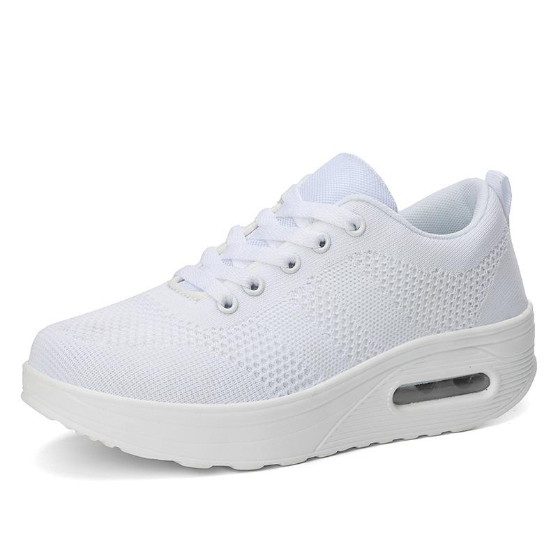 WIDE🔥Letzter Tag 60 % RABATT - Leichte orthopädische Air-Flying-Sneaker aus gewebtem Mesh für Damen 