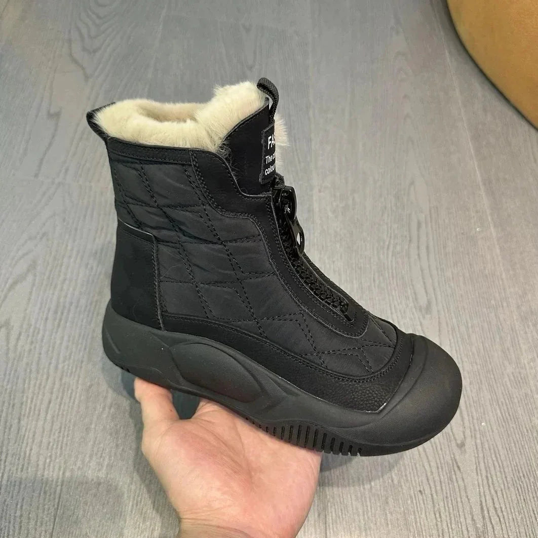 🔥Heißer Verkauf 49 % RABATT - Wasserdichte warme Retro-Schneestiefel