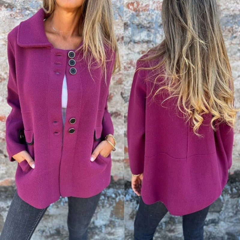 Elegante, warme Tweedjacke für den Winter für Damen (50 % Rabatt) 