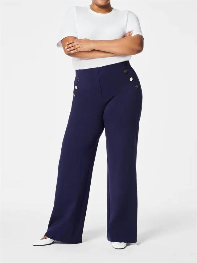 Tummy Control Button Wide Leg Pants(BUY 2 FREE SHIPPING)