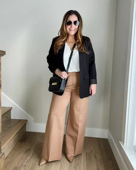 Tummy Control Button Wide Leg Pants(BUY 2 FREE SHIPPING)