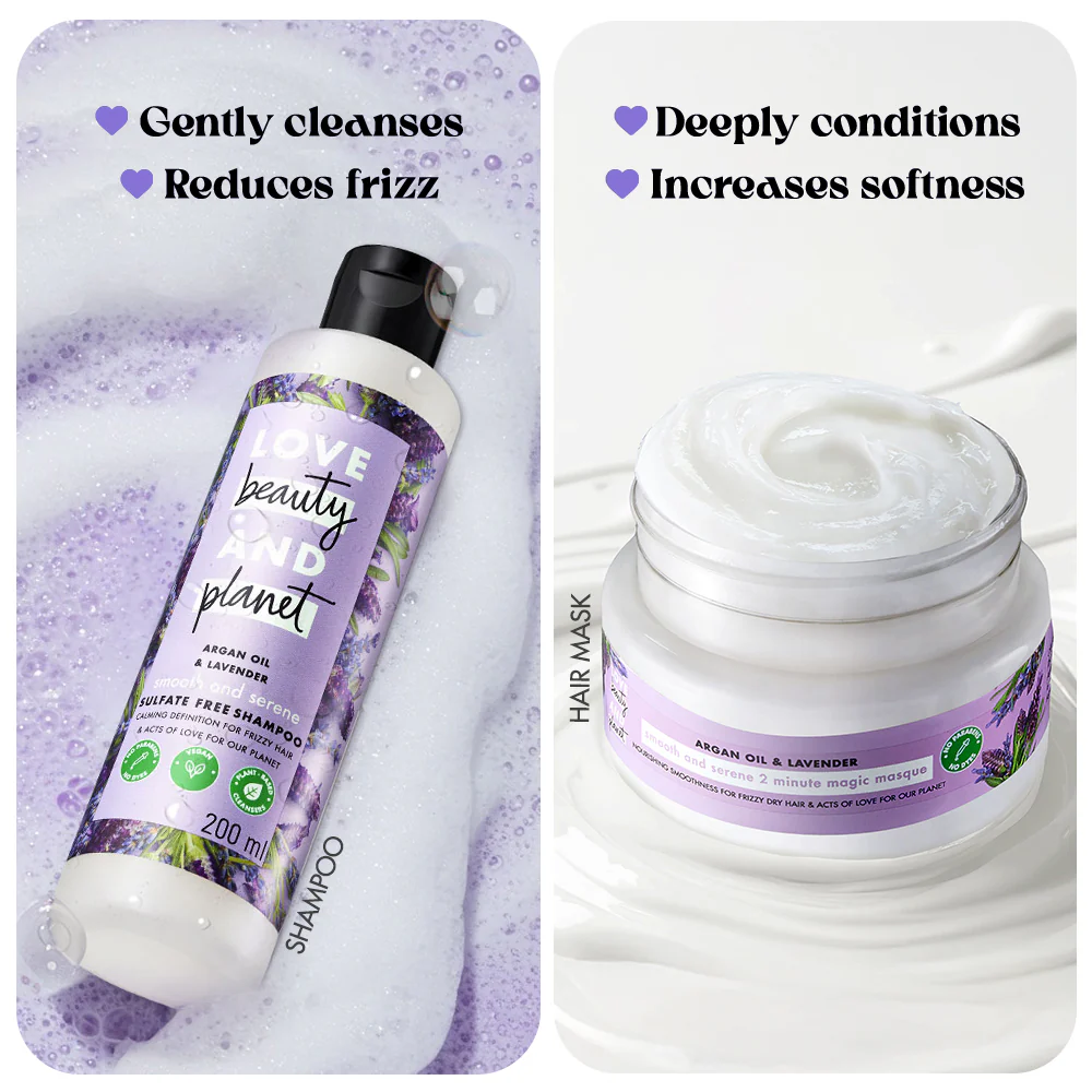 Argan Oil & Lavender Shampoo 200 ml + Hair Mask 200 ml Combo - Image 5