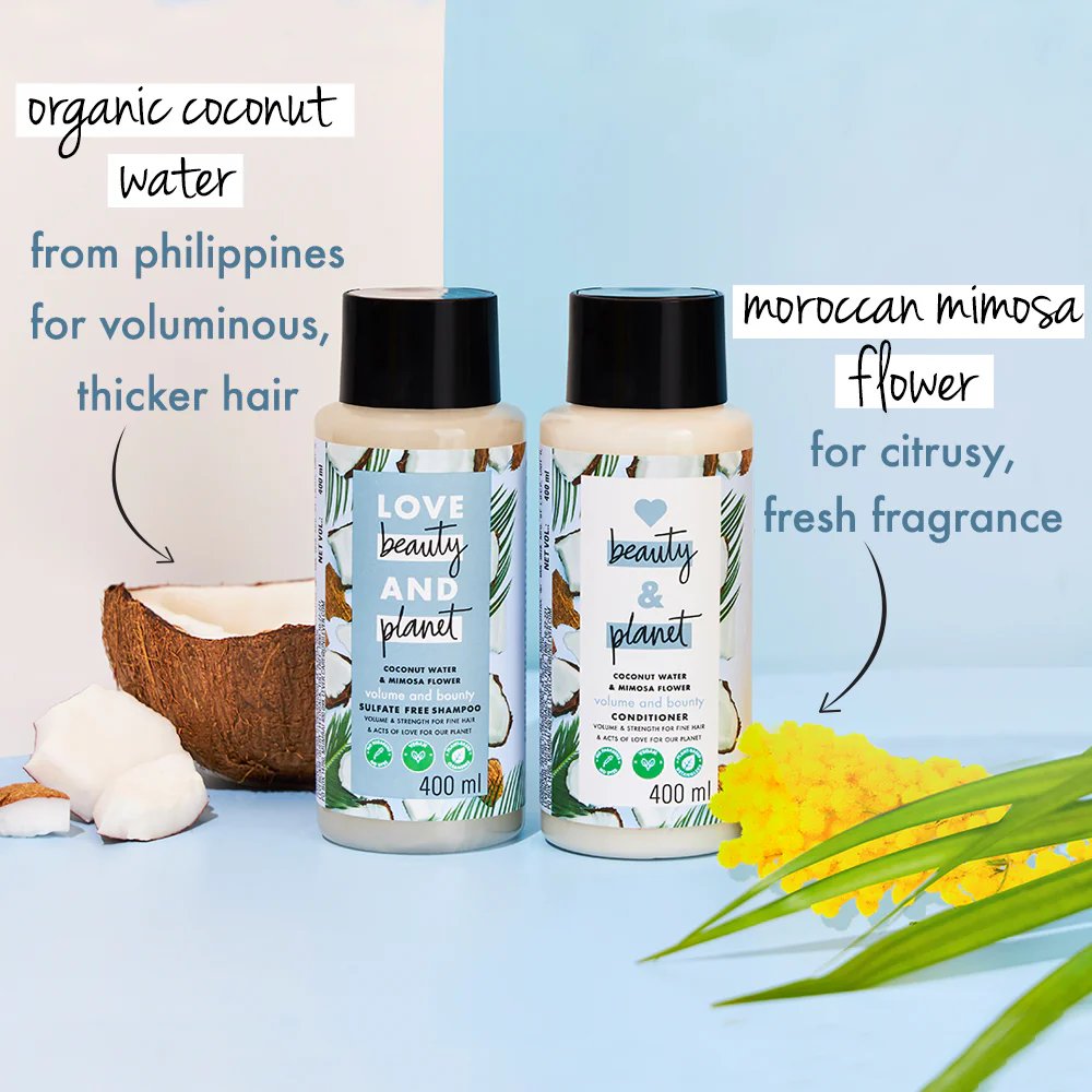 Coconut Water & Mimosa Flower Shampoo - 400 ml - Image 3
