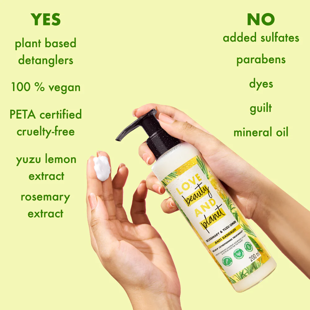 Rosemary & Yuzu Lemon Anti Dandruff Scalp Conditioning Treatment - 200ml - Image 5