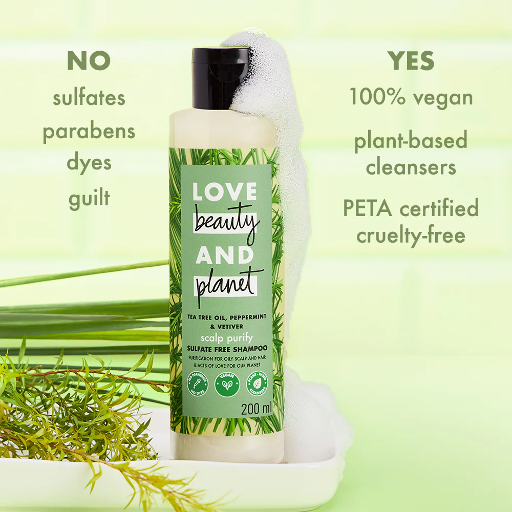 Tea Tree Oil, Peppermint & Vetiver Shampoo - 200 ml - Image 4
