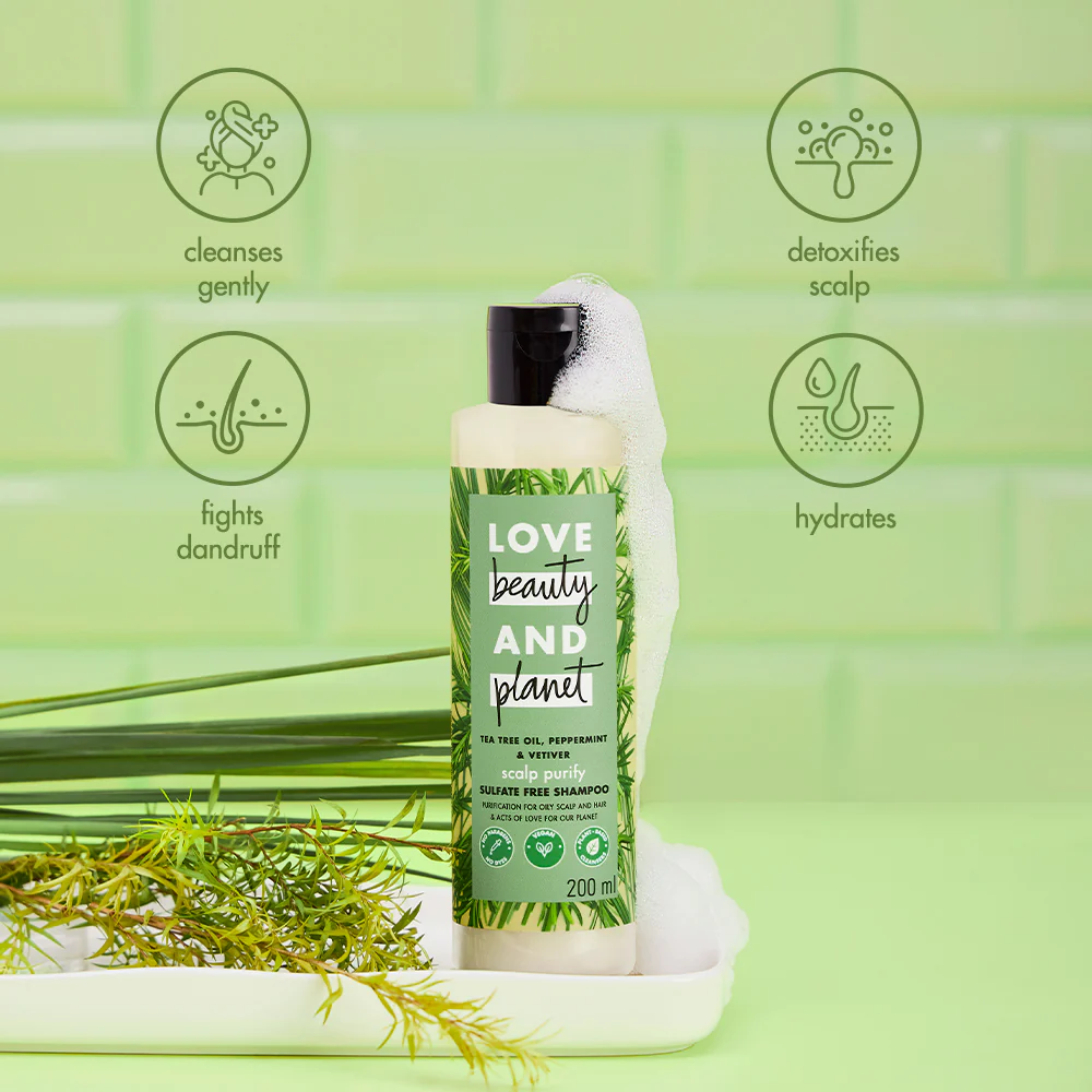 Tea Tree Oil, Peppermint & Vetiver Shampoo - 200 ml - Image 6