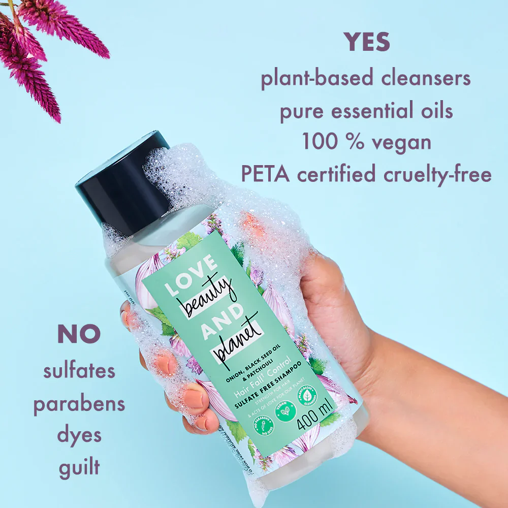 Onion, Black Seed & Patchouli Shampoo + Conditioner Combo - 200 ml Each - Image 4